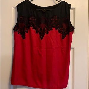Black & Red Top